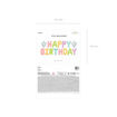 Picture of FOIL BALLOON HAPPY BIRTHDAY PASTEL RAINBOW 340 X 35CM